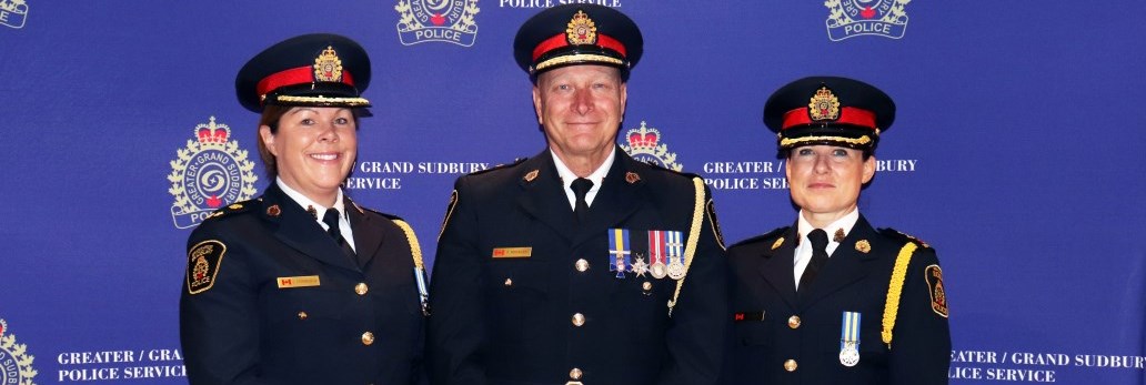 Deputy Chief Sara Cunningham, Chief Paul Pedersen and Deputy Chief Natalie Hiltz