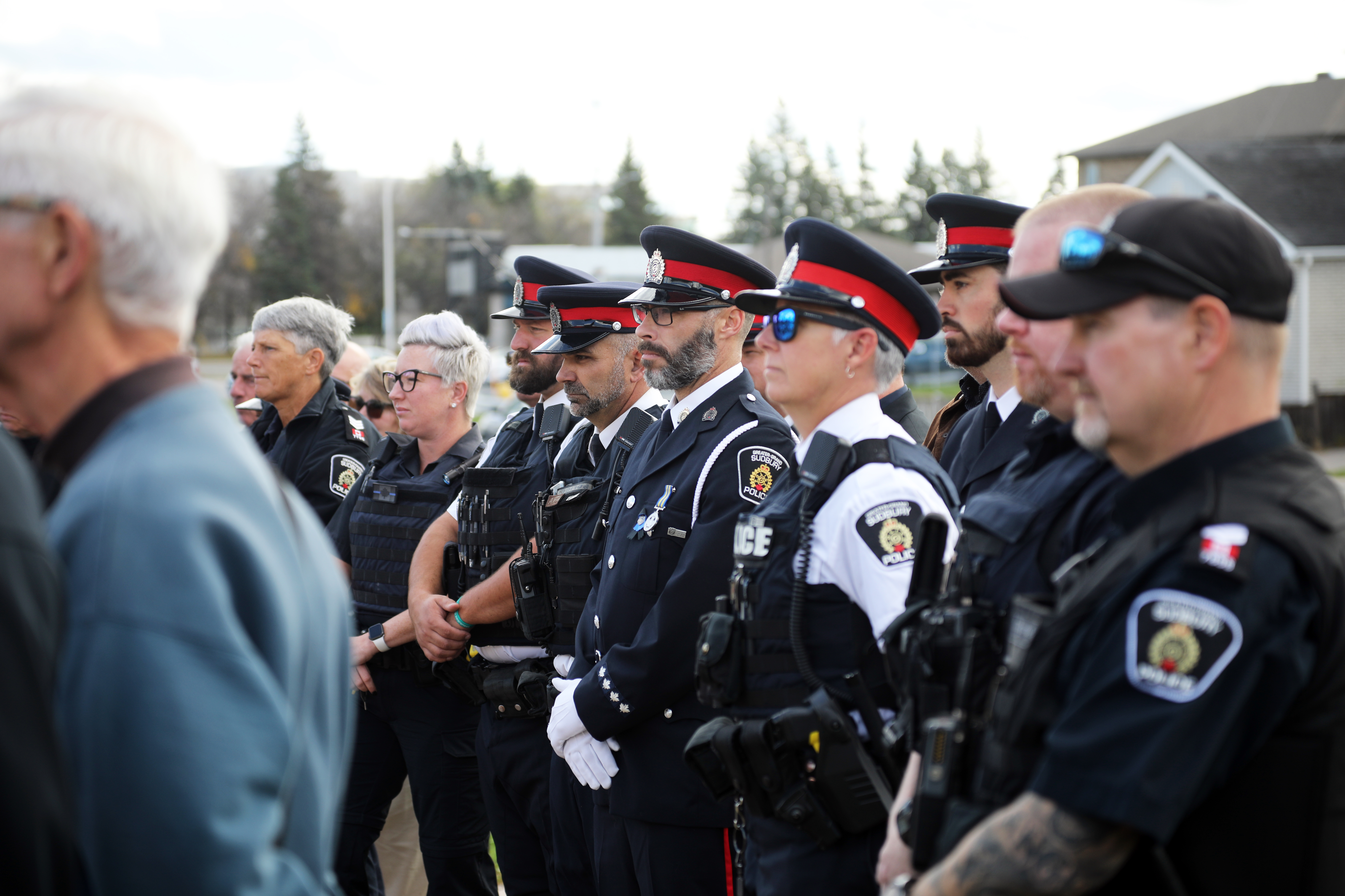 Remembering Cst. Joseph MacDonald people standing outside in number one dress