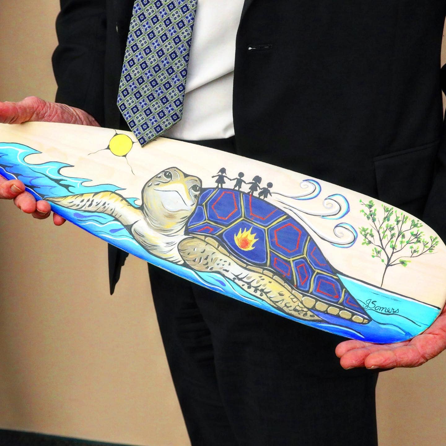 painted paddle