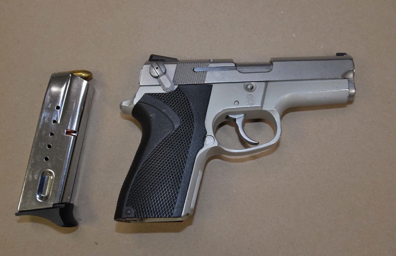 Handgun and magazine