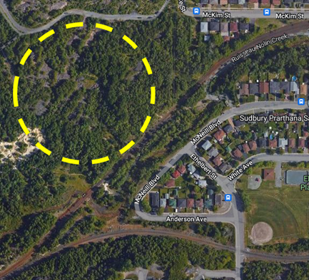 area where body was located