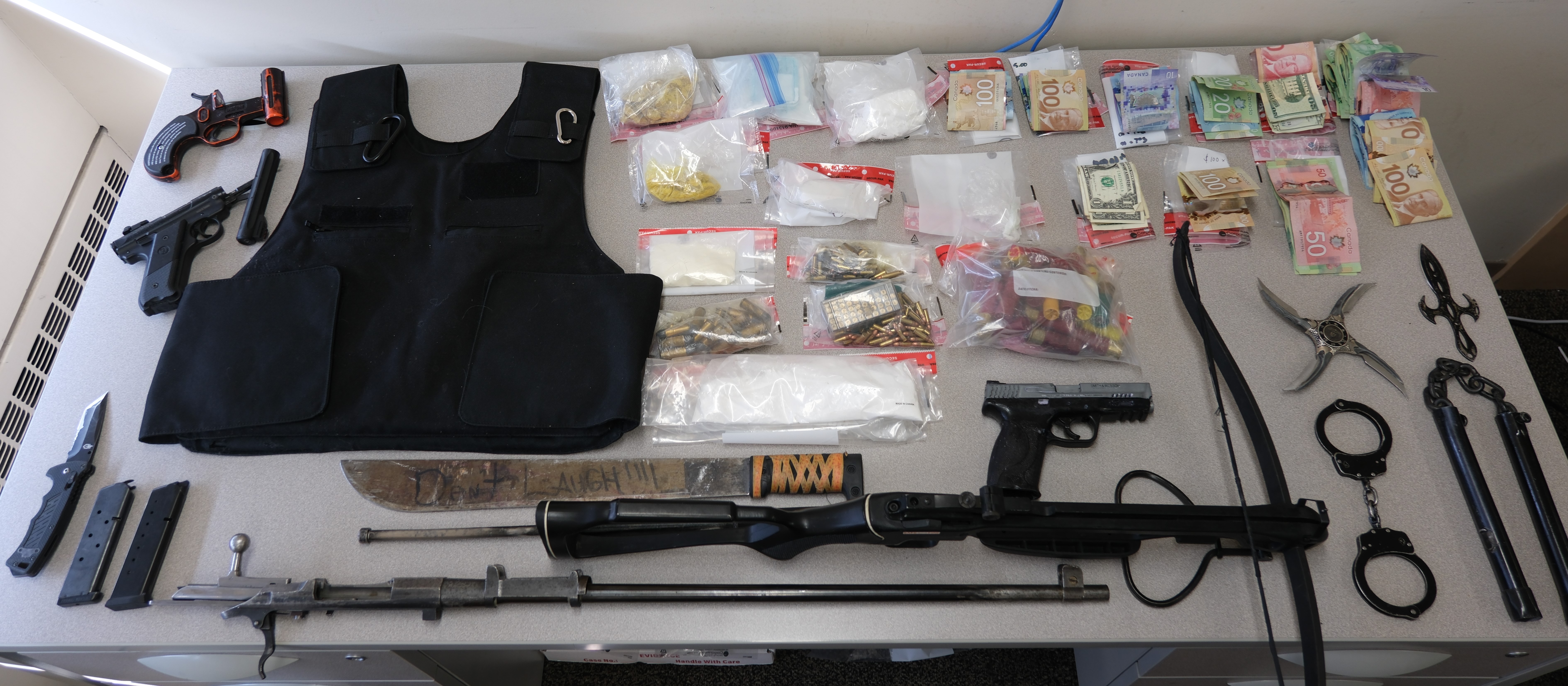 items seized during warrant