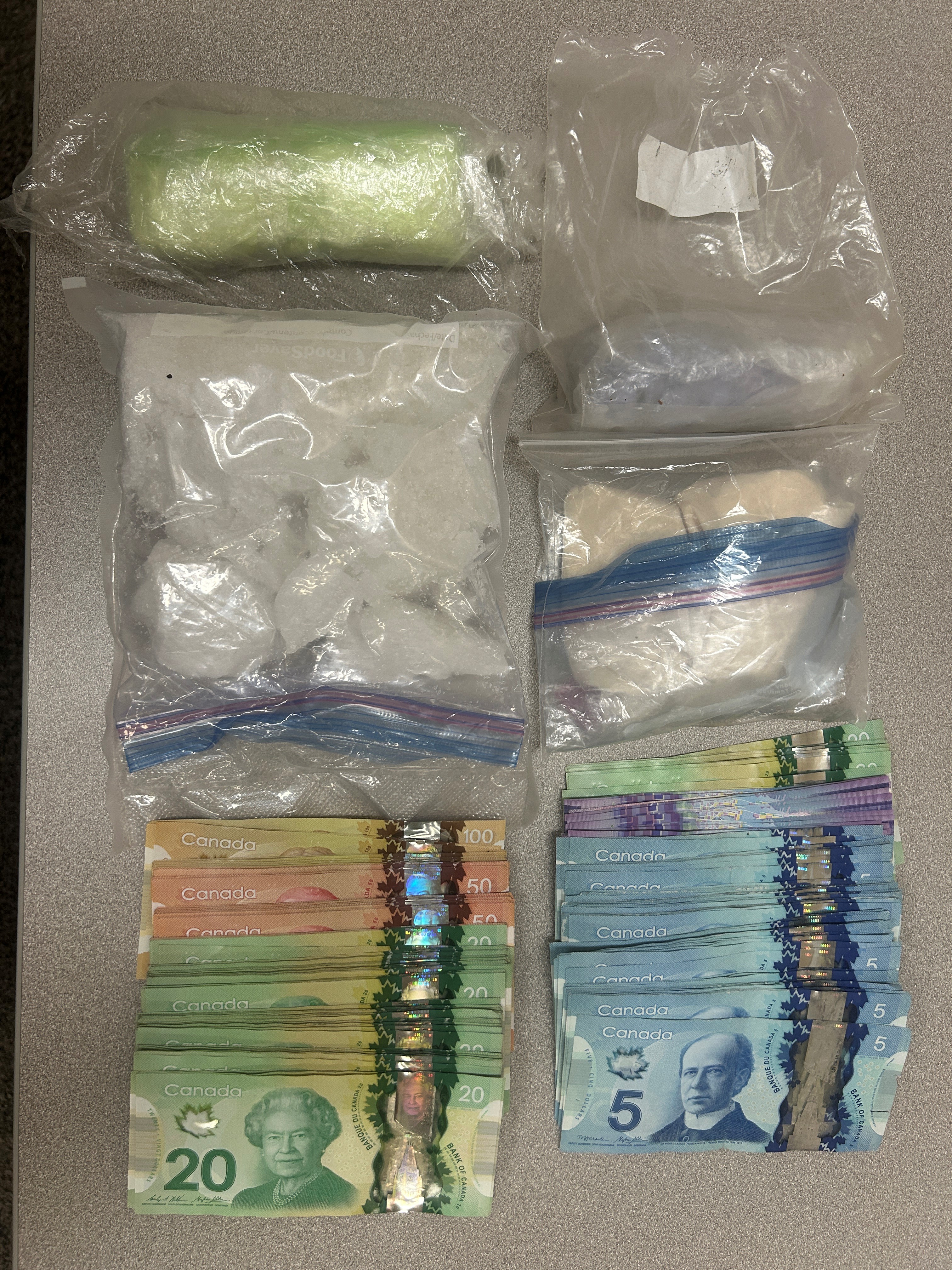 drugs and cash seized 
